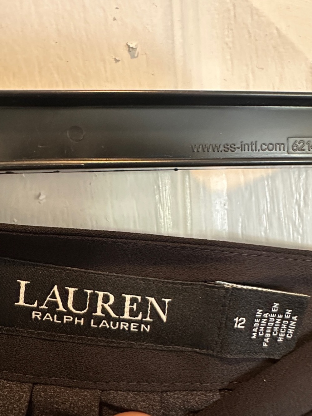 Lauren Ralph Lauren Black and White Striped Pleated wide leg pants - Picture 5 of 7